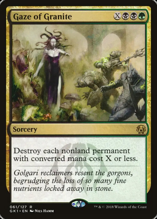 Gaze of Granite [Guilds of Ravnica Guild Kit] - MTG Single