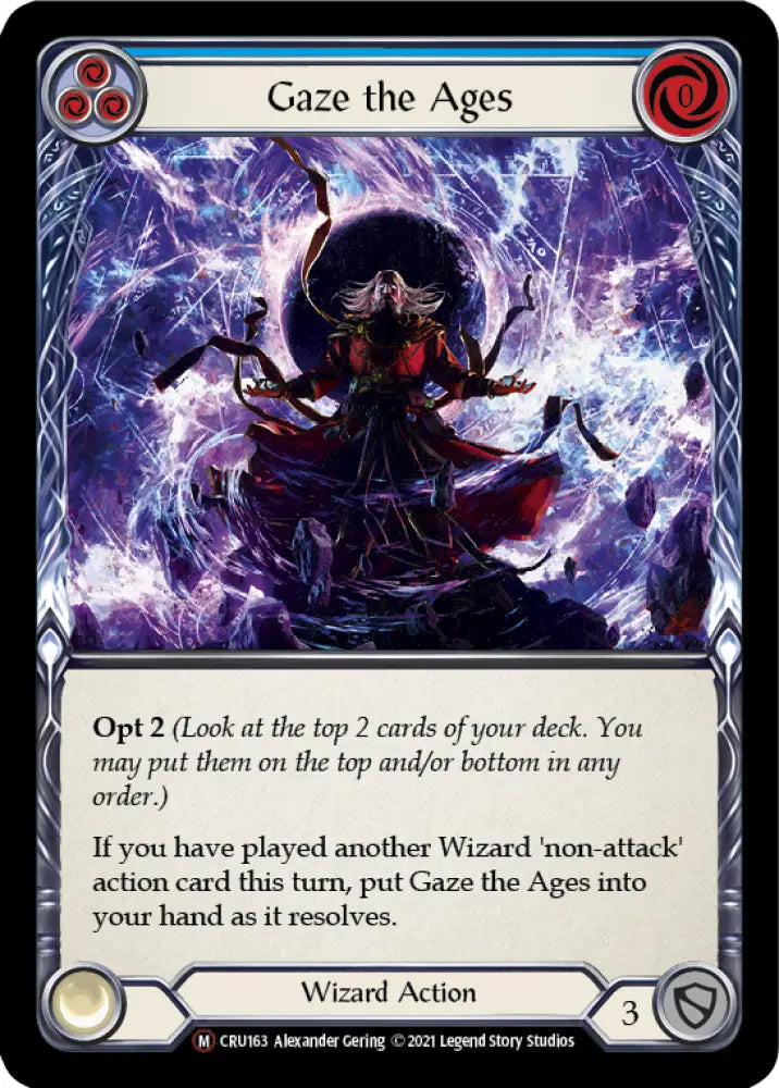 Gaze the Ages [Crucible of War Unlimited] Unlimited Rainbow Foil - Flesh And Blood Single