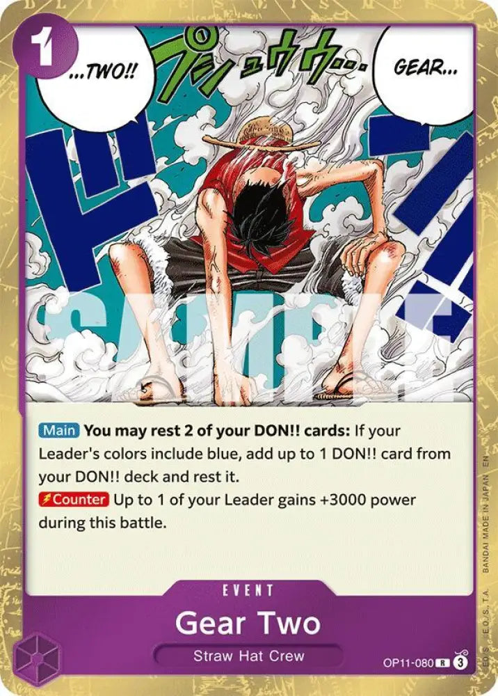 Gear Two (OP11-080) [A Fist of Divine Speed]