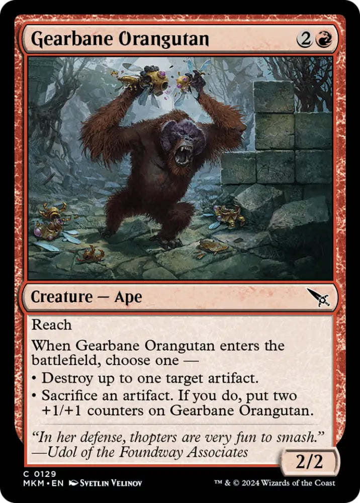 Gearbane Orangutan [Murders at Karlov Manor] - MTG Single
