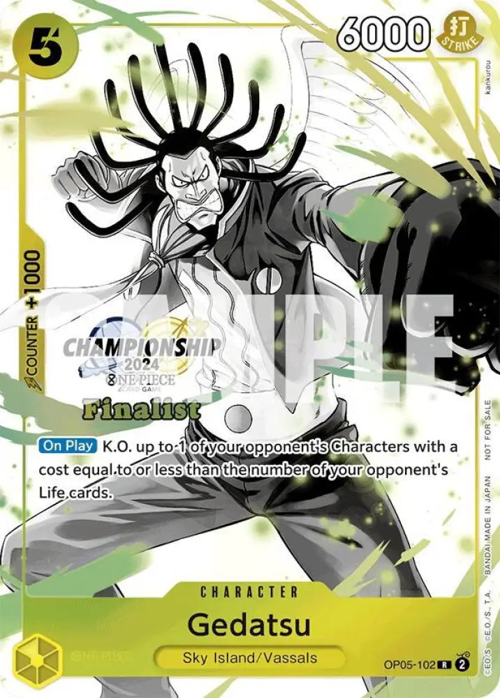Gedatsu (Championship 2024 Finalist Card Set Vol. 2) (OP05-102) [One Piece Promotion Cards]
