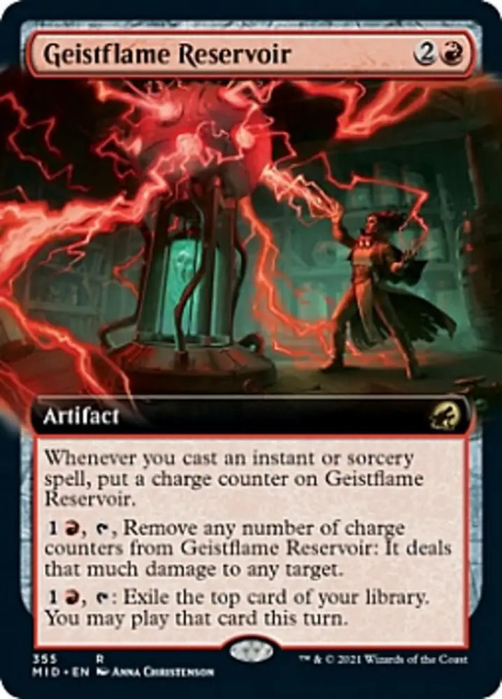 Geistflame Reservoir (Extended Art) [Innistrad: Midnight Hunt] - MTG Single