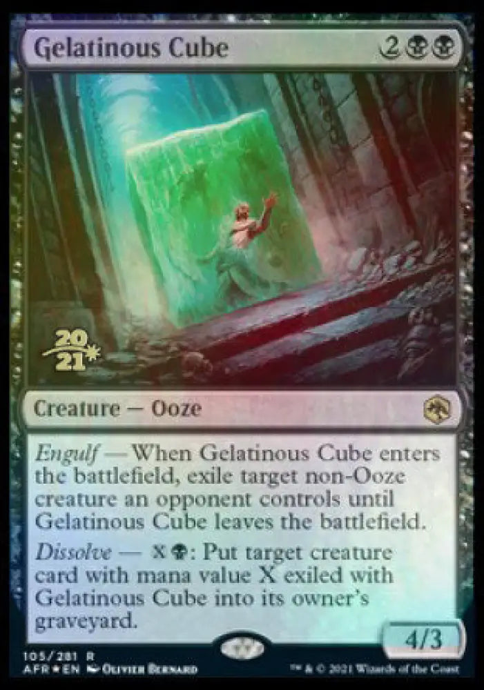 Gelatinous Cube [Dungeons & Dragons: Adventures in the Forgotten Realms Prerelease Promos] - MTG Single