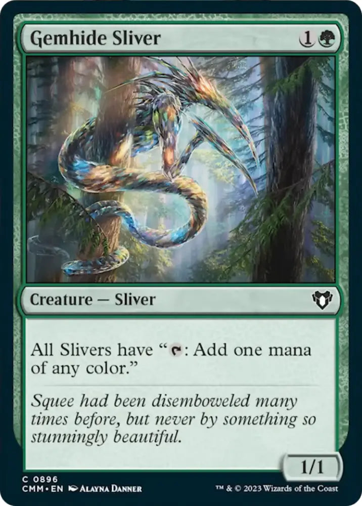 Gemhide Sliver [Commander Masters] - MTG Single