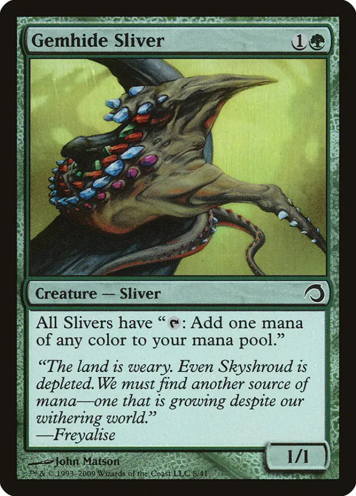 Gemhide Sliver [Premium Deck Series: Slivers] - MTG Single