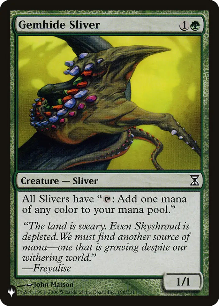 Gemhide Sliver [The List] - MTG Single