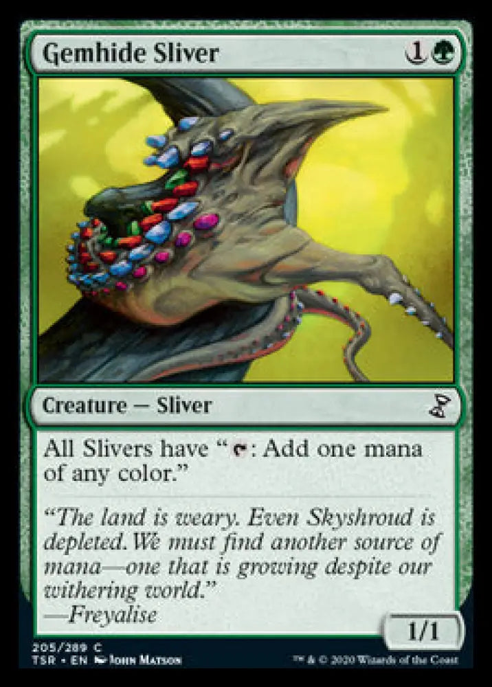 Gemhide Sliver [Time Spiral Remastered] - MTG Single