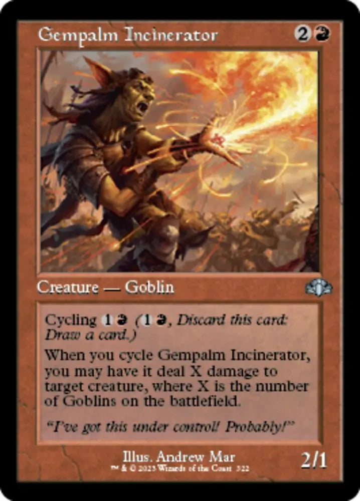 Gempalm Incinerator (Retro) [Dominaria Remastered] - MTG Single