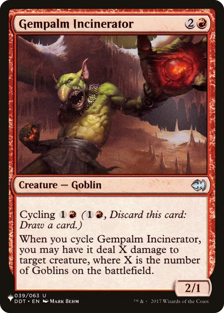 Gempalm Incinerator [The List] - MTG Single