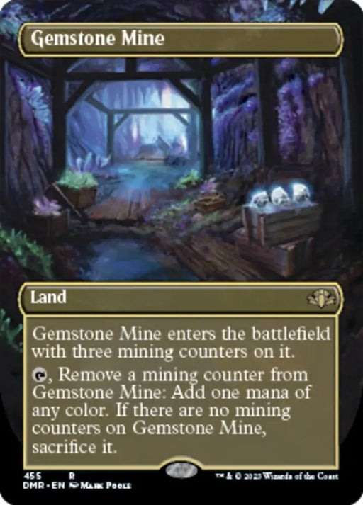 Gemstone Mine (Borderless Alternate Art) [Dominaria Remastered] - MTG Single