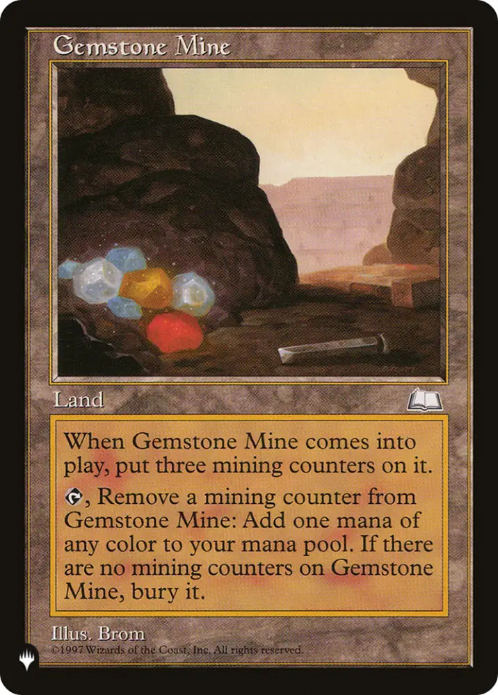 Gemstone Mine (WTH) [The List] - MTG Single