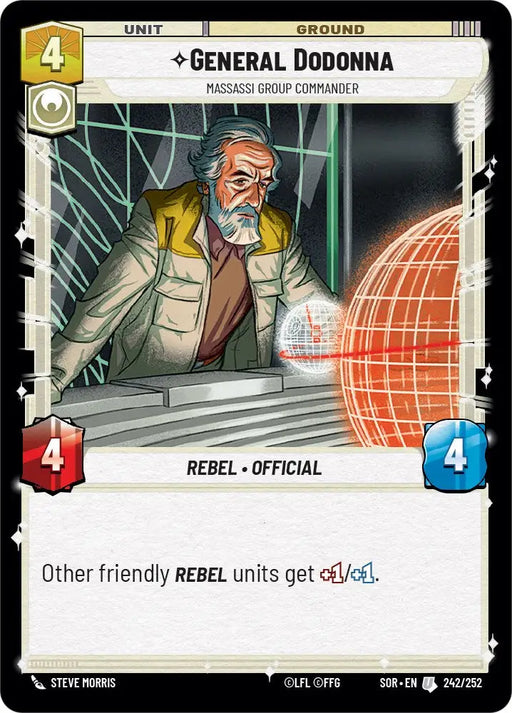 General Dodonna - Massassi Group Commander (242/252) [Spark of Rebellion] - Star Wars: Unlimited Single