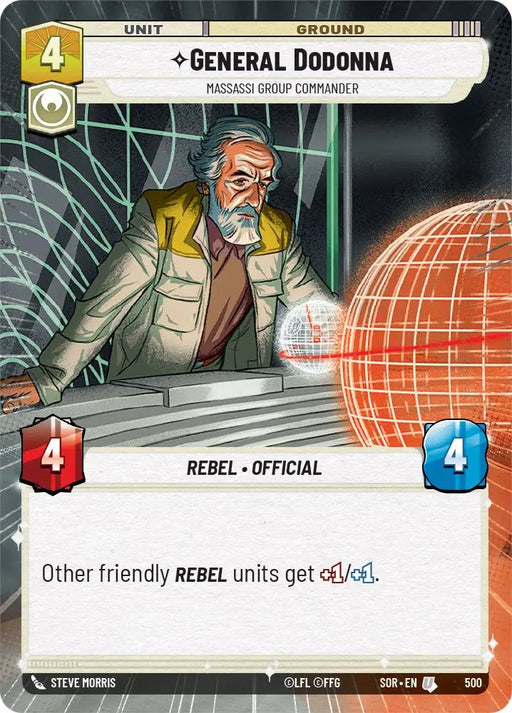General Dodonna - Massassi Group Commander (Hyperspace) (500) [Spark of Rebellion] - Star Wars: Unlimited Single
