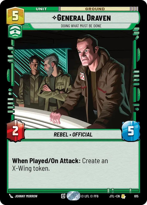 General Draven - Doing What Must Be Done (Foil) (615) [Jump to Lightspeed] - Star Wars: Unlimited Single