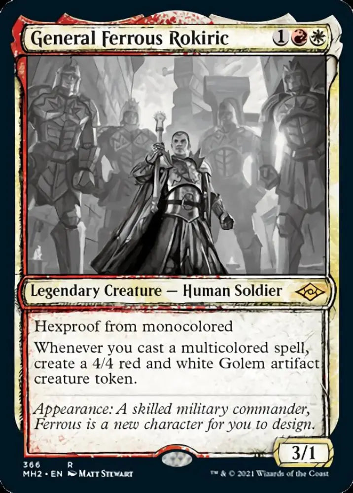 General Ferrous Rokiric (Sketch) [Modern Horizons 2] - MTG Single