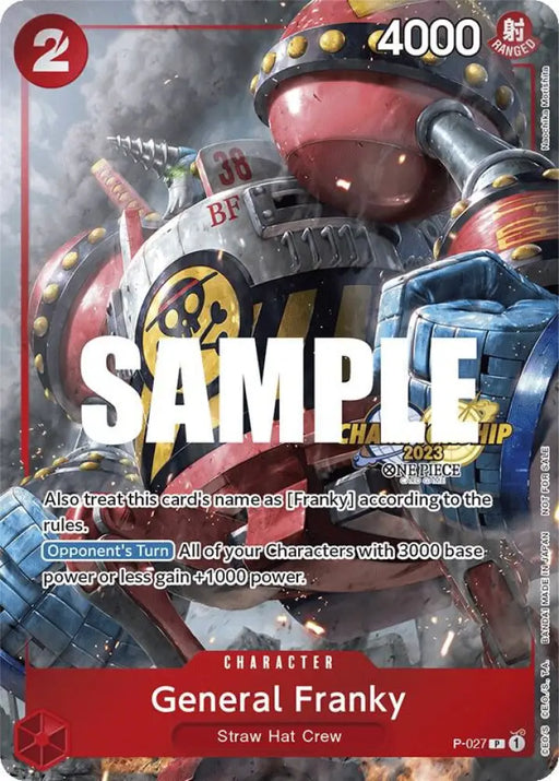 General Franky (CS 2023 Event Pack) (P-027) [One Piece Promotion Cards]