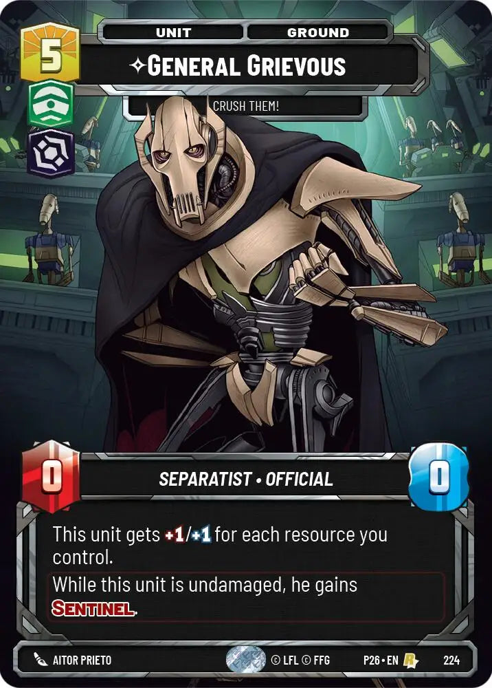 General Grievous - Crush Them! (Foil) (224) [Sector and Regional Promos: Season 2]