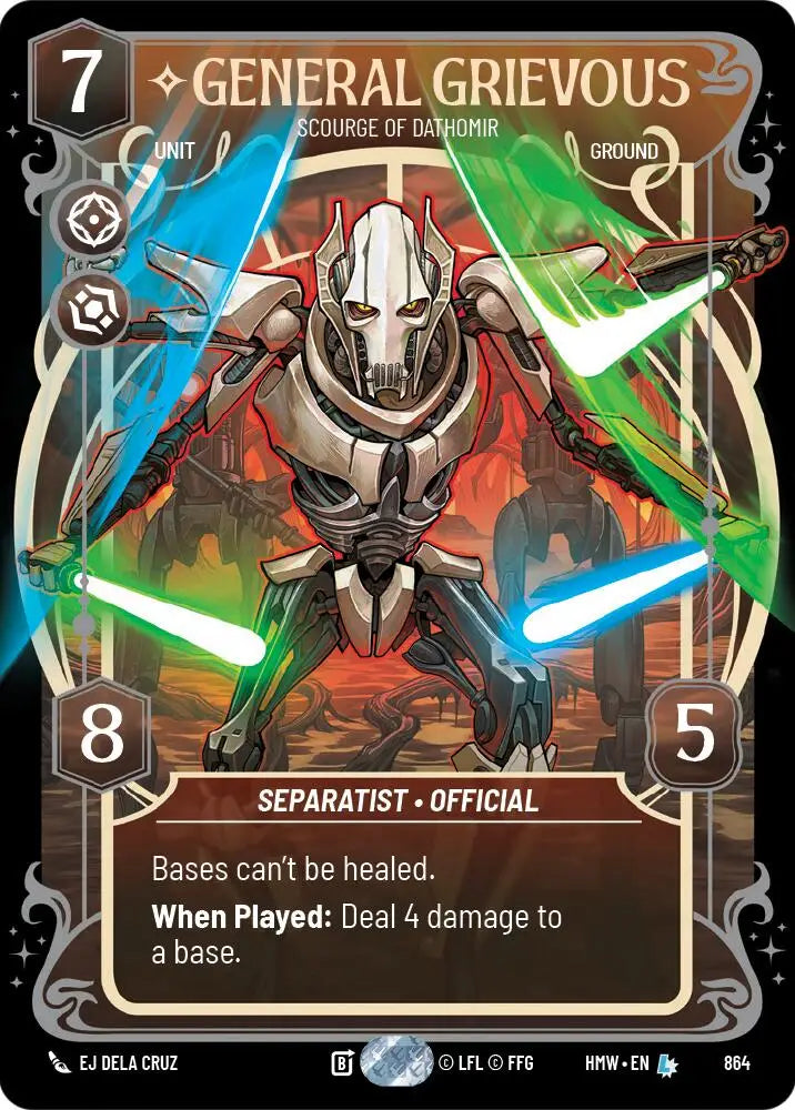 General Grievous - Scourge of Dathomir (Prestige Foil) (864) [Homeworlds]