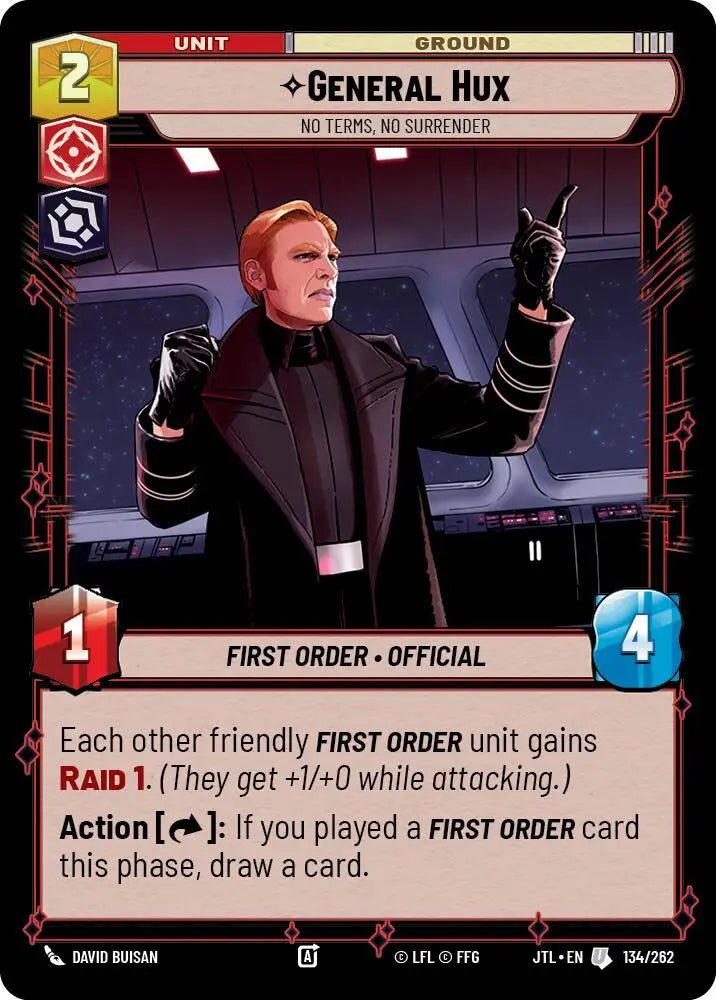 General Hux - No Terms No Surrender (134/257) [Jump to Lightspeed] - Star Wars: Unlimited Single