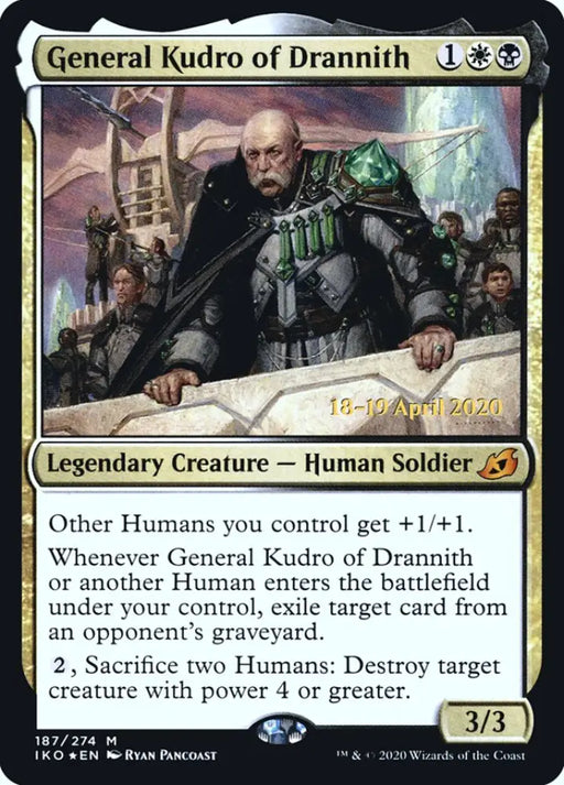 General Kudro of Drannith [Ikoria: Lair of Behemoths Prerelease Promos] - MTG Single