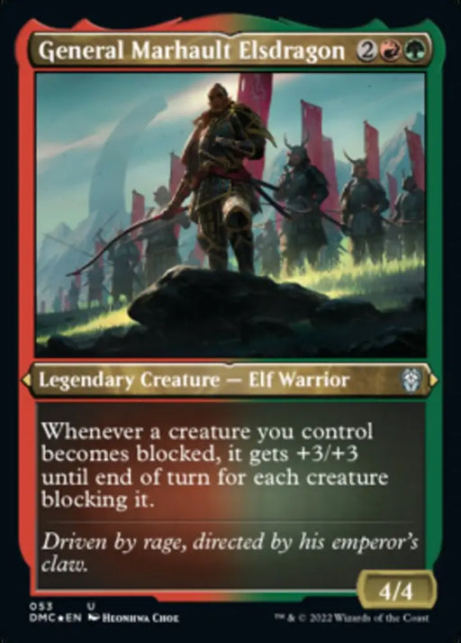 General Marhault Elsdragon (Foil Etched) [Dominaria United Commander] - MTG Single