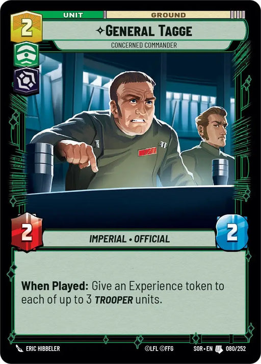 General Tagge - Concerned Commander (080/252) [Spark of Rebellion] - Star Wars: Unlimited Single