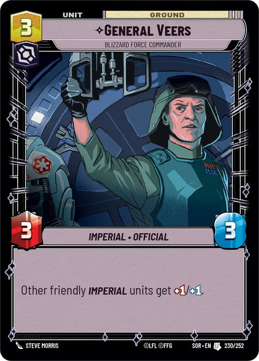 General Veers - Blizzard Force Commander (230/252) [Spark of Rebellion] - Star Wars: Unlimited Single