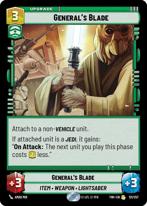 General’s Blade (121/257) [Twilight of the Republic] - Star Wars: Unlimited Single