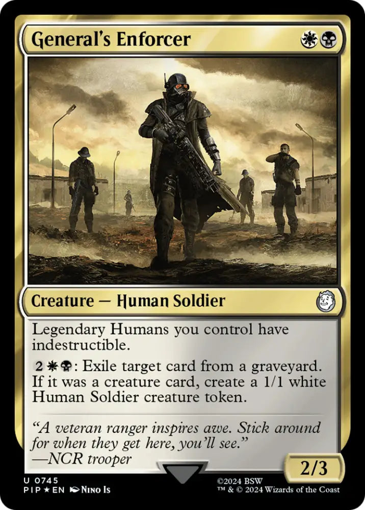 General’s Enforcer (Surge Foil) [Fallout] - MTG Single
