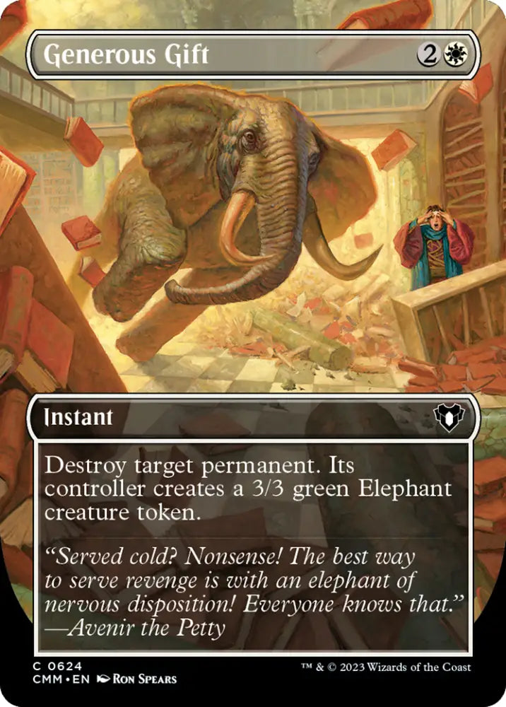 Generous Gift (Borderless Alternate Art) [Commander Masters] - MTG Single