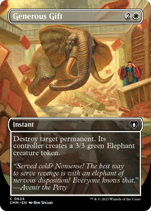 Generous Gift (Borderless Alternate Art) [Commander Masters] - MTG Single