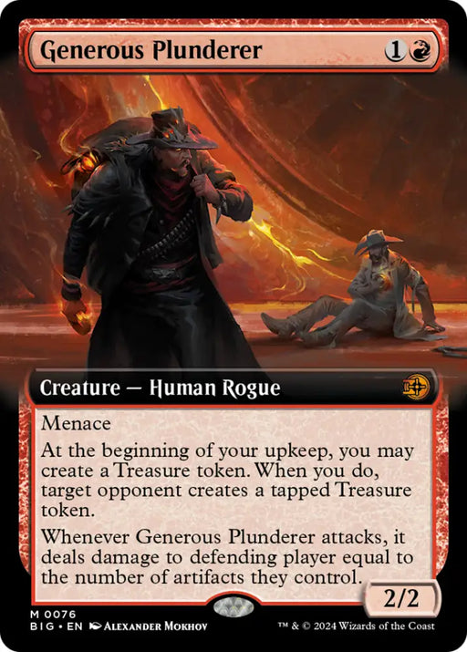 Generous Plunderer (Extended Art) [Outlaws of Thunder Junction: The Big Score] - MTG Single