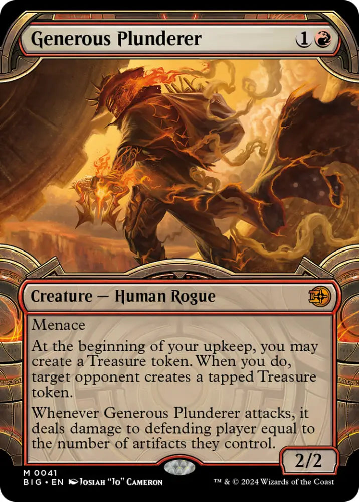 Generous Plunderer (Showcase) [Outlaws of Thunder Junction: The Big Score] - MTG Single