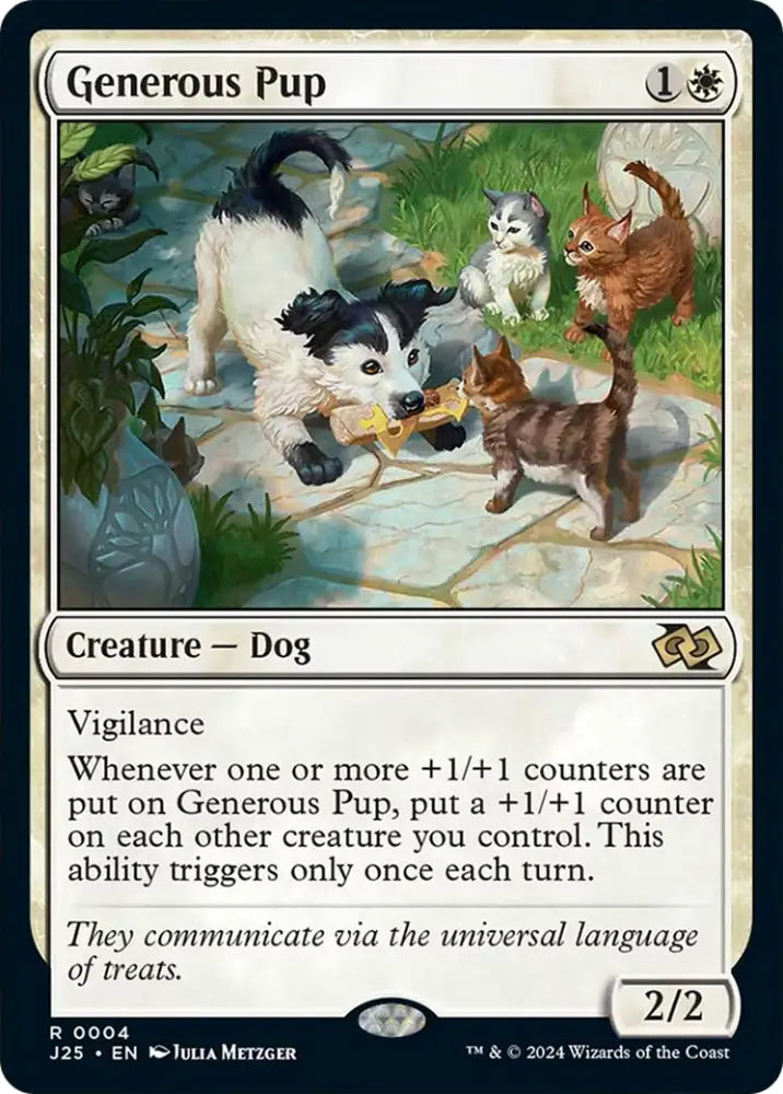 Generous Pup [Foundations Jumpstart] - MTG Single