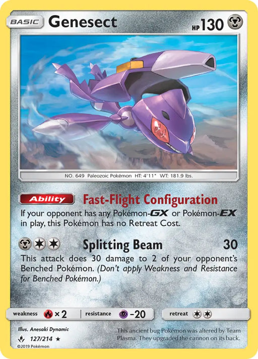 Genesect (127/214) [Sun & Moon: Unbroken Bonds] - Pokemon Single