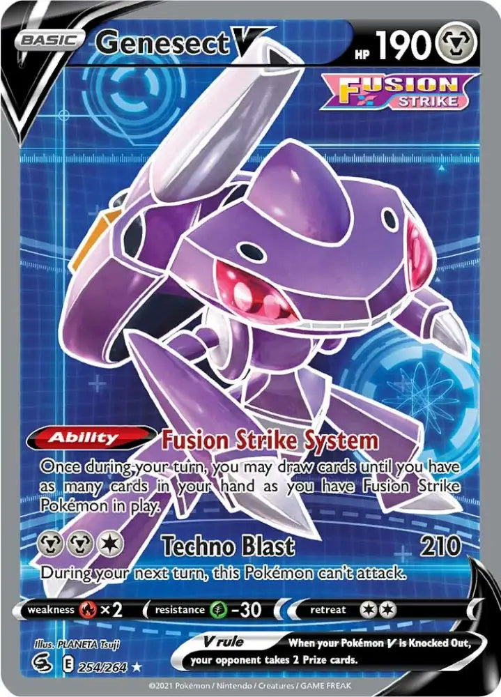 Genesect V (254/264) [Sword & Shield: Fusion Strike] - Pokemon Single