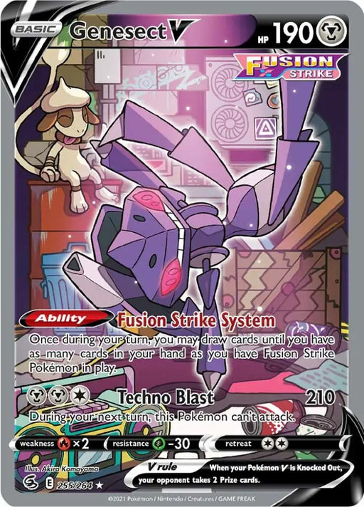 Genesect V (255/264) [Sword & Shield: Fusion Strike] - Pokemon Single