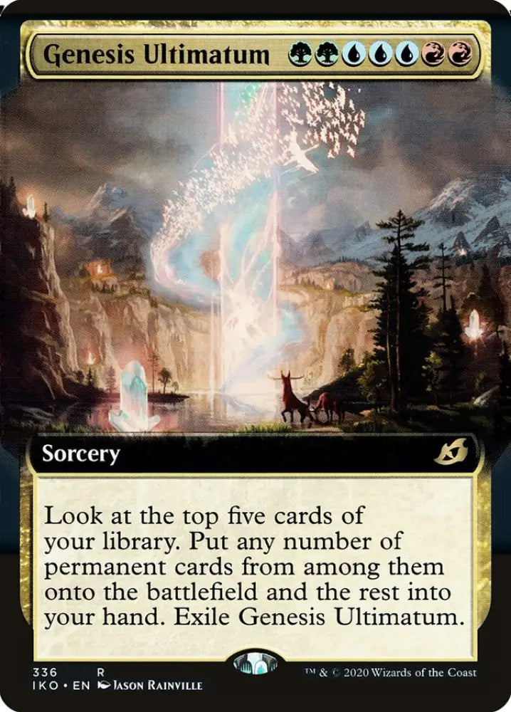 Genesis Ultimatum (Extended Art) [Ikoria: Lair of Behemoths] - MTG Single