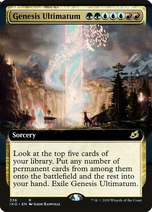 Genesis Ultimatum (Extended Art) [Ikoria: Lair of Behemoths] - MTG Single