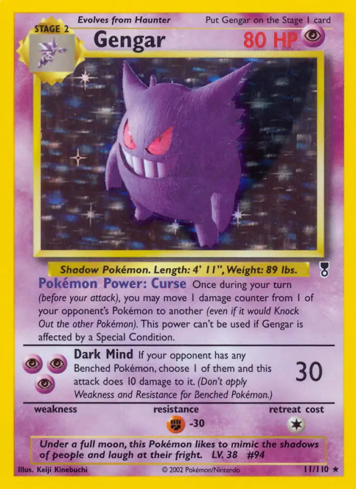 Gengar (11/110) [Legendary Collection] - Pokemon Single