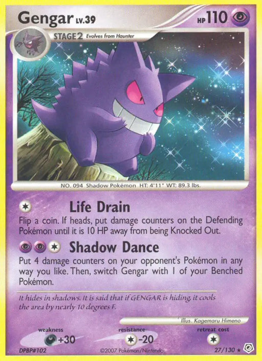 Gengar (27/130) [Diamond & Pearl: Base Set] - Pokemon Single