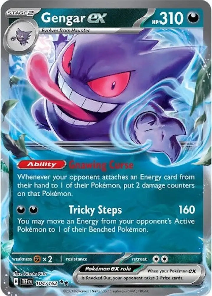 Gengar ex (104/162) [Scarlet & Violet: Temporal Forces] - Pokemon Single