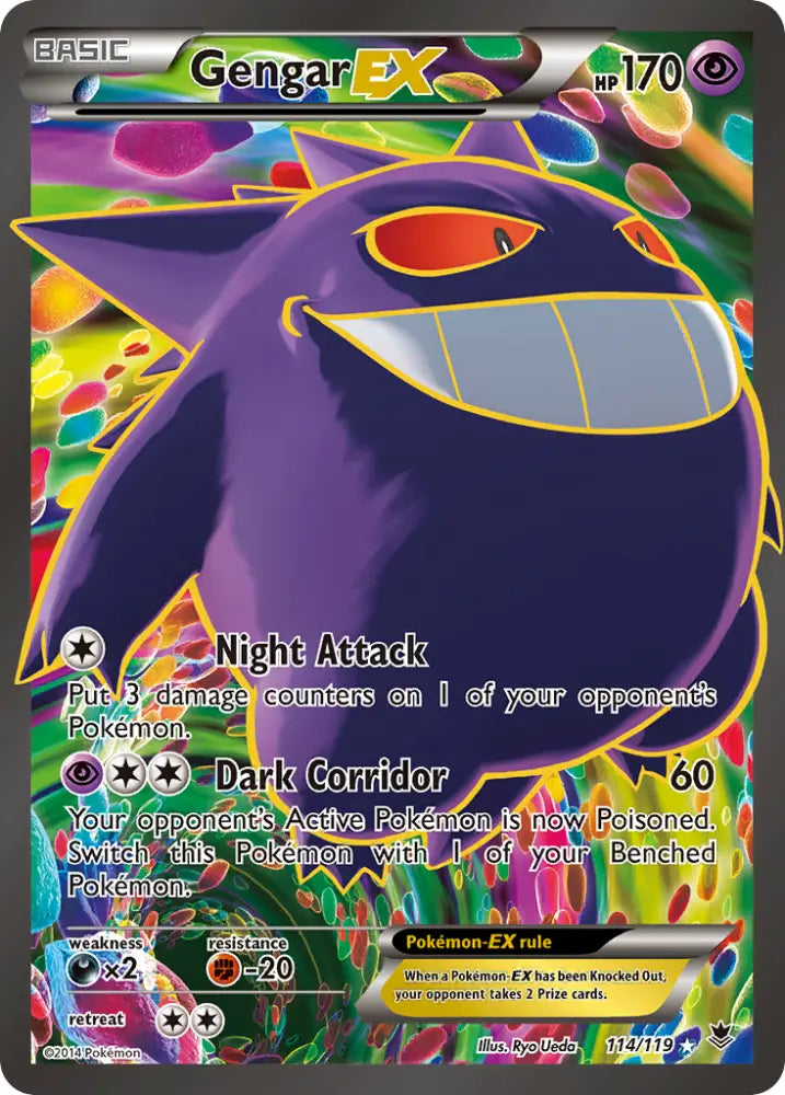 Gengar EX (114/119) [XY: Phantom Forces] - Pokemon Single