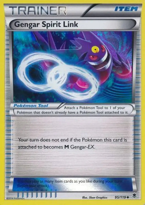 Gengar Spirit Link (95/119) (Alternate Holo GameStop Exclusive) [XY: Phantom Forces] - Pokemon Single