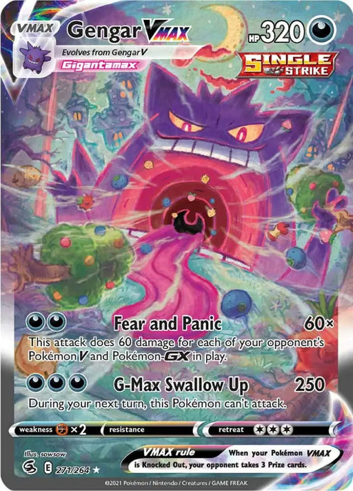Gengar VMAX (271/264) [Sword & Shield: Fusion Strike] - Pokemon Single