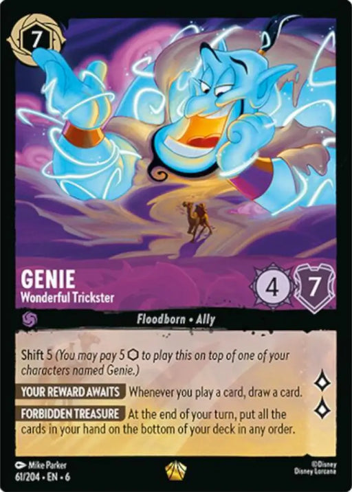 Genie - Wonderful Trickster (61/204) [Azurite Sea] - Lorcana Single