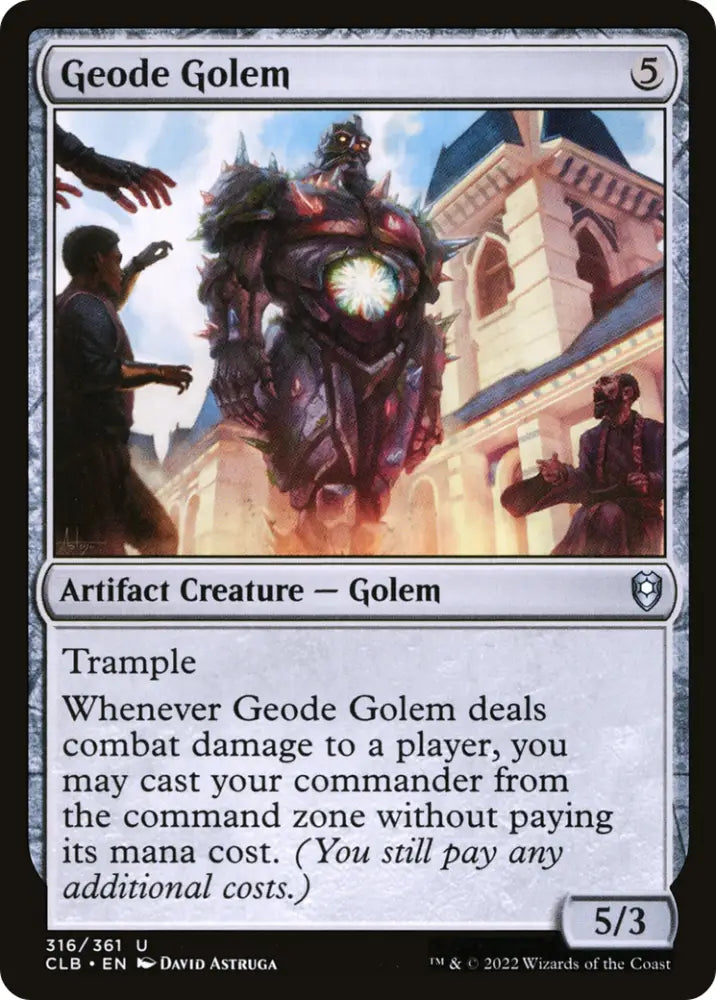 Geode Golem [Commander Legends: Battle for Baldur’s Gate] - MTG Single