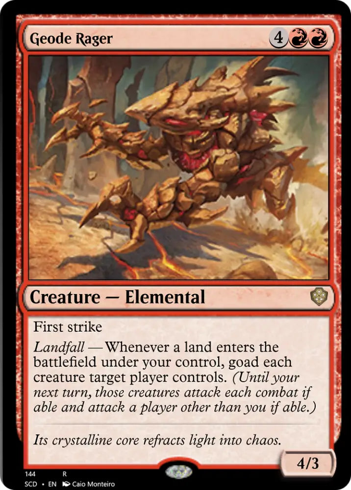 Geode Rager [Starter Commander Decks] - MTG Single