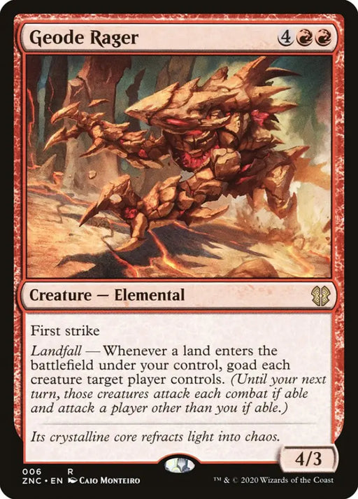 Geode Rager [Zendikar Rising Commander] - MTG Single