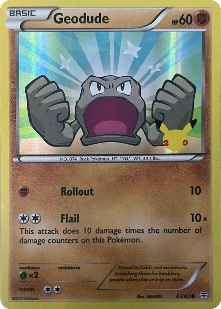 Geodude (043/083) [Celebrations: 25th Anniversary] - Pokemon Single